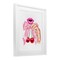 Stupell Industries Lips & Feminine Cherries Framed Print Under Glass, design by Ziwei Li